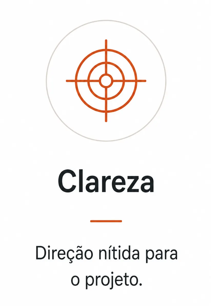 Clareza — direção nítida para o projeto